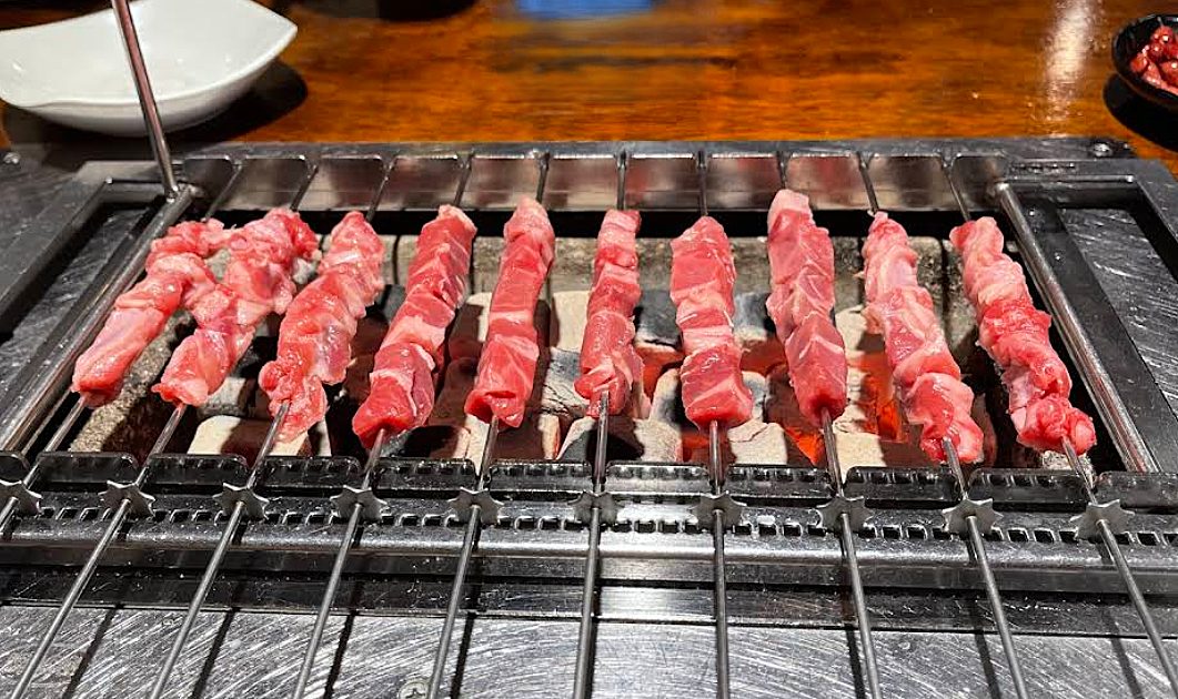 Maehwa Lamb Skewers Myeongdong entrance and atmosphere